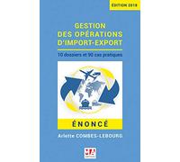 GESTION OPERATIONS IMPORT EXPORT ENONCE