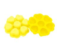 Gestionale Smarty Boîte de Conservation pour Aliments pour Bébés avec Couvercle,Bébé Récipient en Silicone Hermétique et 7 Alvéoles Indépendantes, Moule pour Glaçons, Bonbons, Chocolats,Légumes