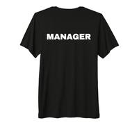 Gestionnaire Blanc uni Grand imprimé pour Le Travail Bureau Professionnel T-Shirt Haut de Gamme
