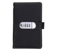 Gestionnaire de Mots de Passe, Classeur Compact Noir en PU Alliage | Portable, Rangement Caché, Capacité de 100 Billets, pour Bureau et Déplacements Quotidiens