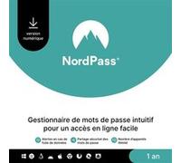 Gestionnaire de mots de passe NordPass 1 an E