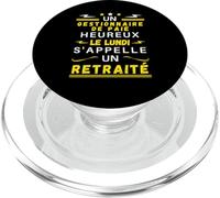 Gestionnaire de paie Retraite Humour Collègue Cadeau PopSockets PopGrip pour MagSafe