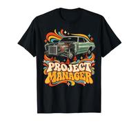 Gestionnaire de Projet Mécanicien de Restauration de Voiture Classique Graphique T-Shirt