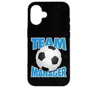 Gestionnaire d'équipe de Football, Graphique de Ballon de Football Coque pour iPhone 16