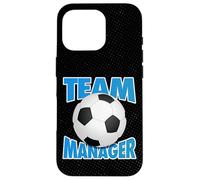 Gestionnaire d'équipe de Football, Graphique de Ballon de Football Coque pour iPhone 16 Pro