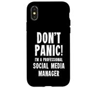 Gestionnaire des médias Sociaux Coque pour iPhone X/XS