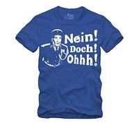 gestofft T-Shirt Bleu Louis de Funes Balduin Saint Tropez Fantomas - Bleu - Large