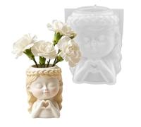 Gesture Girl Moules en silicone multi-usages pour pots de fleurs décoratifs, porte-stylos, moderne, simple, élastomère moulé