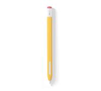Gesuche Housse de style crayon classique, étui de protection souple avec accessoires en silicone durable compatible avec Apple Pencil 2ème génération, compatible avec le chargement magnétique (jaune)