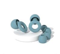 GesundPur SilentRing Pro Bouchons d'oreille spécifiques au sommeil avec réduction du bruit qui protègent vos oreilles contre les nuisances sonores et le ronflement (bleu)