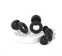 GesundPur SilentRing Pro Bouchons d'oreille spécifiques au sommeil avec réduction du bruit qui protègent vos oreilles contre les nuisances sonores et les ronflements (noir)