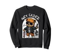Get Faded Hip Hop Teddy Bear Barber Streetwear Fade Haircut Sweatshirt