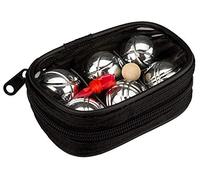 Get & Go Petanque Mini Jeu de Boules Chromé/Noir Taille Unique