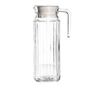 Get Goods Lot de 2 Nouveaux L 1L Ravenhead réfrigérateur de Cuisine Verre Pichet d'eau jus de Lait 1 Litre carafes et couvercles