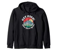 Get High! Climb Mount Rainier Funny National Park Vintage Sweat à Capuche