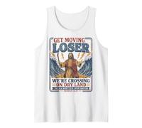 Get in Loser Crossing Dry Land Moses Red Sea Funny Christian Débardeur