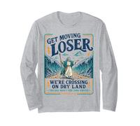 Get in Loser Crossing Dry Land Moses Red Sea Funny Christian Manche Longue