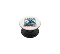 Get in Loser Doing God's Will Junah Whale Funny Christian PopSockets PopGrip Adhésif