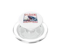 Get in Loser Doing God's Will Junah Whale Funny Christian PopSockets PopGrip pour MagSafe