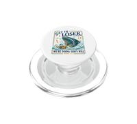 Get in Loser Doing God's Will Junah Whale Funny Christian PopSockets PopGrip pour MagSafe