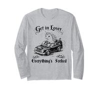 Get in Loser Everything's Forked Unicorn Dark Humour Manche Longue