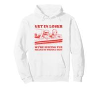 Get in Loser Karl Marx Friedrich Engels Socialiste-Communiste Sweat à Capuche
