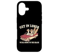 Get in Loser Nous Allons à la Plage | Animal drôle | Goose Coque pour iPhone 17