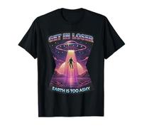 Get in Loser Retro Space UFO Meme Alien Abduction Humor T-Shirt