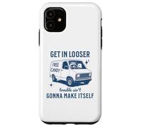 Get in Loser Trouble Ain't Gonna Make Itself Ratcoon Opossum Coque pour iPhone 11