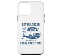 Get in Loser Trouble Ain't Gonna Make Itself Ratcoon Opossum Coque pour iPhone 12 Mini