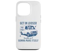 Get in Loser Trouble Ain't Gonna Make Itself Ratcoon Opossum Coque pour iPhone 13 Pro