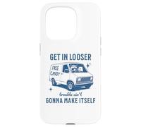 Get in Loser Trouble Ain't Gonna Make Itself Ratcoon Opossum Coque pour iPhone 15 Pro
