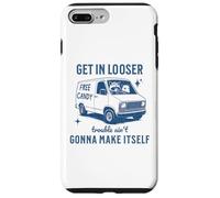 Get in Loser Trouble Ain't Gonna Make Itself Ratcoon Opossum Coque pour iPhone 7 Plus/8 Plus