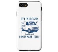 Get in Loser Trouble Ain't Gonna Make Itself Ratcoon Opossum Coque pour iPhone SE (2020) / 7/8