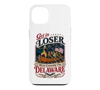 Get in Loser We're Crossing The Delaware 250th 4th of July Coque pour iPhone 13