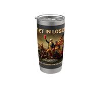 Get in Loser We're Crossing the Delaware Funny Red Cup Gobelet isotherme en acier inoxydable double paroi