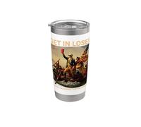 Get in Loser We're Crossing the Delaware Funny Red Cup Gobelet isotherme en acier inoxydable double paroi