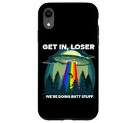 Get in Loser Were Doing Butt Stuff LGBTQ UFO Coque pour iPhone XR