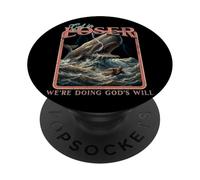 Get in Loser We're Doing God's Will Bible Christian Retro PopSockets PopGrip Adhésif