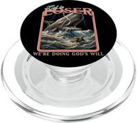 Get in Loser We're Doing God's Will Bible Christian Retro PopSockets PopGrip pour MagSafe