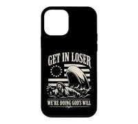 Get in Loser We're Doing God's Will Funny USA Jonah Whale Coque pour iPhone 12 Mini
