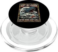Get in Loser We're Doing God's Will Jonah Whale Funny PopSockets PopGrip pour MagSafe