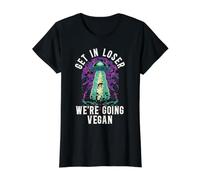 Get in Loser We're Going Végétarien Alimentation Saine T-Shirt Graphique avec Valeur