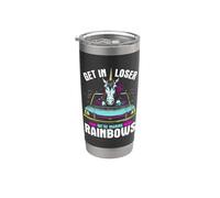 Get In Loser We're Making Rainbows - Funny Unicorn Lover Gobelet isotherme en acier inoxydable double paroi