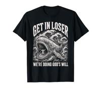 Get in Loser Whale Gods Will Jonah Funny Christian Men Women T-Shirt
