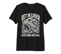 Get in Loser Whale Gods Will Jonah Funny Christian Men Women T-Shirt Haut de Gamme