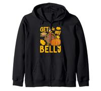 Get in My Belly Funny Thanksgiving Day Turkey Pilgrim Autumn Sweat à Capuche
