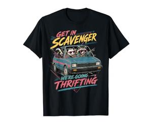 Get in Scavenger We're Going Thrifting Raccoon Possum Skunk T-Shirt Graphique avec Valeur