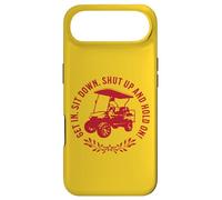 Get in Sit Down Shut Up and Hold on Design Amusant Chariot de Golf Coque pour iPhone Air