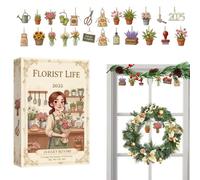 Get Involveds Kids Creativity: Designed for Commodity, the Christmas Countdown flower ornament features hangable lightweight pieces that make it easy to create a daily decoration rituel, engaging ki